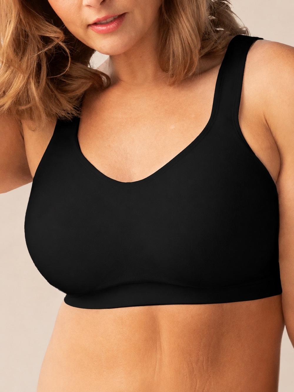 Truekind 3xl Daily Comfort Wireless Shaper Bra Black Seamless NWT Smooth Stretch
